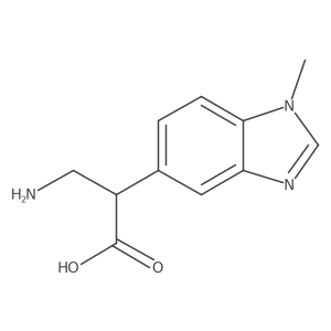 3-amino-2-(1-methyl-1H-1,3-benzodiazol-5-yl)propanoic acid Structure