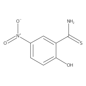 2-Hydroxy-5-nitrobenzene-1-carbothioamide结构式