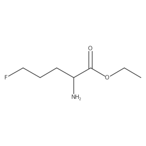 Ethyl 2-amino-5-fluoropentanoate结构式