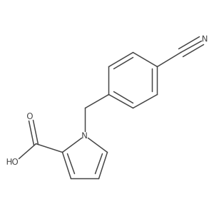 1-[(4-cyanophenyl)methyl]-1H-pyrrole-2-carboxylic acid结构式