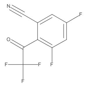 Benzonitrile, 3,5-difluoro-2-(2,2,2-trifluoroacetyl)-结构式