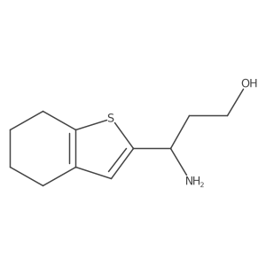 3-Amino-3-(4,5,6,7-tetrahydro-1-benzothiophen-2-yl)propan-1-ol Structure