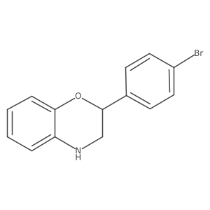 2-(4-bromophenyl)-3,4-dihydro-2H-1,4-benzoxazine结构式