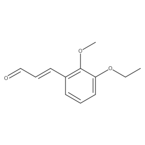 3-(3-Ethoxy-2-methoxyphenyl)acrylaldehyde结构式