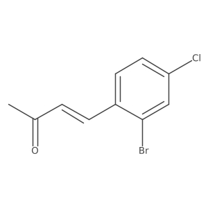 4-(2-Bromo-4-chlorophenyl)but-3-en-2-one结构式
