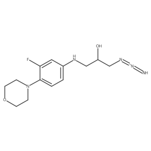 (R)-1-Azido-3-[[3-fluoro-4-(morpholin-4-yl)phenyl]amino]propan-2-ol结构式