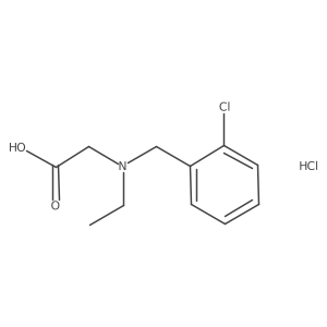 2-{[(2-Chlorophenyl)methyl](ethyl)amino}acetic acid hydrochloride Structure