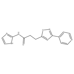 N-(1H-imidazol-2-yl)-3-[3-(pyridin-4-yl)-1,2,4-oxadiazol-5-yl]propanamide Structure