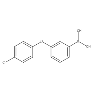 (3-(4-Chlorophenoxy)phenyl)boronic acid Structure