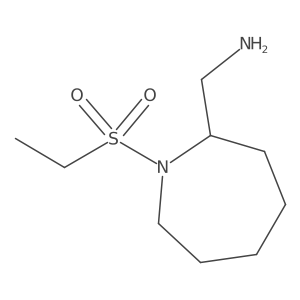 [1-(Ethanesulfonyl)azepan-2-yl]methanamine Structure
