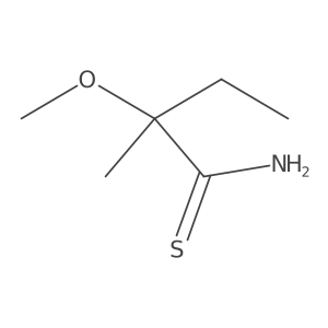 2-Methoxy-2-methylbutanethioamide Structure
