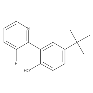 4-Tert-butyl-2-(3-fluoropyridin-2-yl)phenol Structure