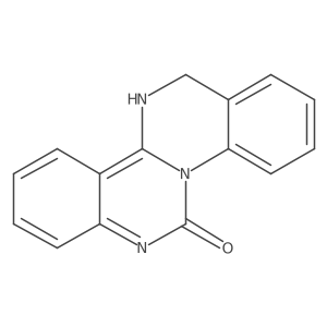 7,13-Dihydro-6H-quinazolino[3,4-a]quinazolin-6-one结构式