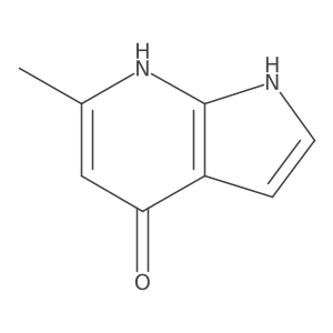 6-methyl-1H-pyrrolo[2,3-b]pyridin-4-ol结构式
