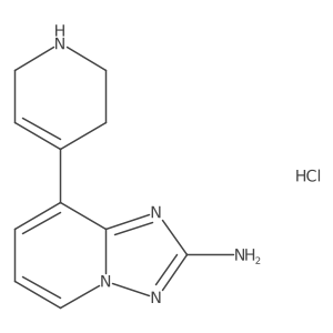 8-(1,2,3,6-Tetrahydropyridin-4-yl)-[1,2,4]triazolo[1,5-a]pyridin-2-amine hydrochloride Structure