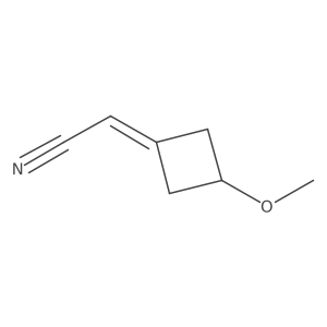 2-(3-Methoxycyclobutylidene)acetonitrile结构式