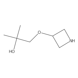 1-(Azetidin-3-yloxy)-2-methylpropan-2-ol结构式