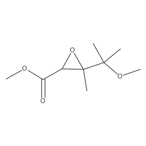 Methyl 3-(2-methoxypropan-2-yl)-3-methyloxirane-2-carboxylate结构式