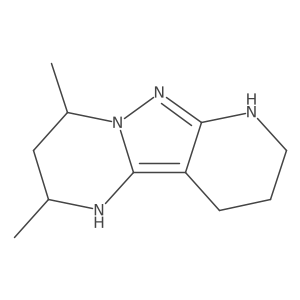4,6-Dimethyl-3,7,8,10-tetraazatricyclo[7.4.0.0,2,7]trideca-1,8-diene Structure