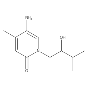 5-Amino-1-(2-hydroxy-3-methylbutyl)-4-methyl-1,2-dihydropyridin-2-one Structure