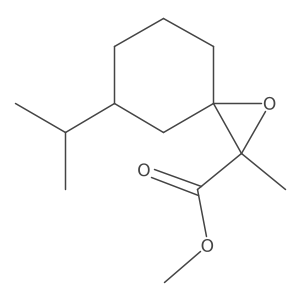 Methyl 2-methyl-5-(propan-2-yl)-1-oxaspiro[2.5]octane-2-carboxylate Structure