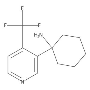 1-[4-(Trifluoromethyl)pyridin-3-yl]cyclohexan-1-amine Structure