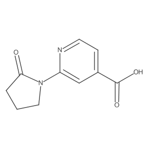 2-(2-Oxo-1-pyrrolidinyl)isonicotinic Acid结构式