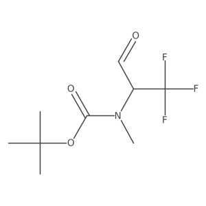 tert-butyl N-methyl-N-(1,1,1-trifluoro-3-oxopropan-2-yl)carbamate结构式