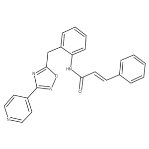 N-(2-((3-(pyridin-4-yl)-1,2,4-oxadiazol-5-yl)methyl)phenyl)cinnamamide Structure