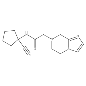 N-(1-cyanocyclopentyl)-2-{5H,6H,7H,8H-imidazo[1,2-a]pyrazin-7-yl}acetamide结构式