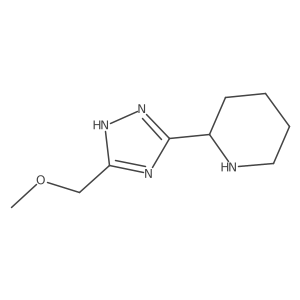 2-[3-(Methoxymethyl)-1H-1,2,4-triazol-5-yl]piperidine Structure