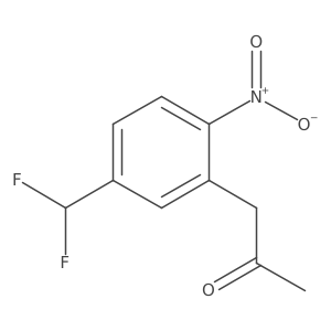 1-(5-(Difluoromethyl)-2-nitrophenyl)propan-2-one结构式