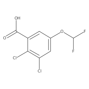 2,3-Dichloro-5-(difluoromethoxy)benzoic acid Structure