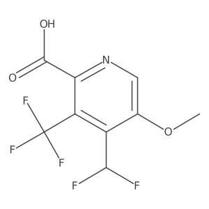 4-(Difluoromethyl)-5-methoxy-3-(trifluoromethyl)picolinic acid Structure