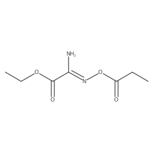 (1-Amino-2-ethoxy-2-oxoethylidene)amino propanoate结构式