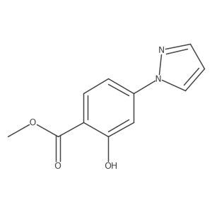 Methyl 2-hydroxy-4-(1H-pyrazol-1-yl)benzoate结构式