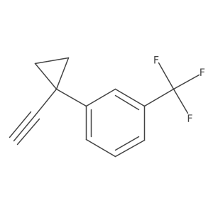 1-(1-Ethynylcyclopropyl)-3-(trifluoromethyl)benzene结构式