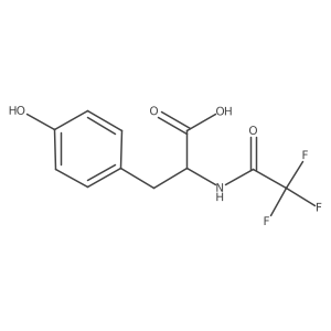 (2,2,2-Trifluoroacetyl)-D-tyrosine结构式