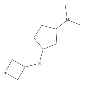 N1,N1-Dimethyl-N3-(thietan-3-yl)cyclopentane-1,3-diamine结构式