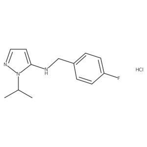 N-(4-fluorobenzyl)-1-isopropyl-1H-pyrazol-5-amine结构式