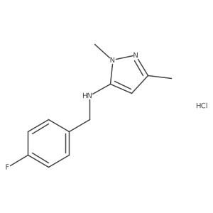 N-(4-fluorobenzyl)-1,3-dimethyl-1H-pyrazol-5-amine Structure
