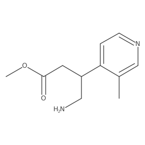 Methyl 4-amino-3-(3-methylpyridin-4-yl)butanoate Structure