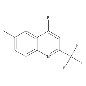 4-Bromo-6,8-dimethyl-2-(trifluoromethyl)quinoline结构式
