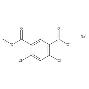 Sodium 2,4-dichloro-5-(methoxycarbonyl)benzene-1-sulfinate结构式