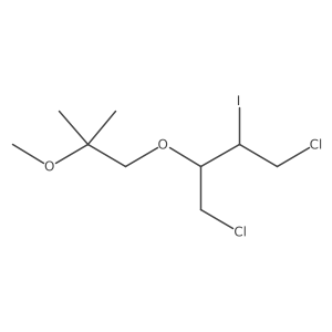 1,4-Dichloro-2-iodo-3-(2-methoxy-2-methylpropoxy)butane Structure