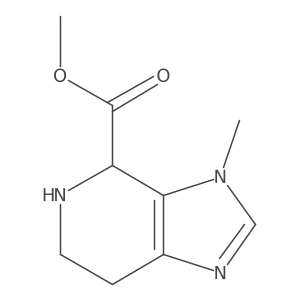 Methyl 3-methyl-3H,4H,5H,6H,7H-imidazo[4,5-c]pyridine-4-carboxylate结构式