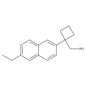 [1-(6-Methoxynaphthalen-2-yl)cyclobutyl]methanamine Structure