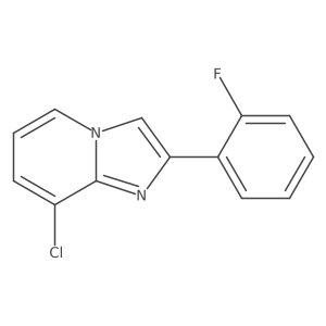 8-Chloro-2-(2-fluorophenyl)imidazo[1,2-a]pyridine Structure