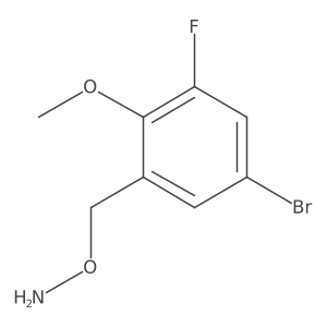 O-[(5-bromo-3-fluoro-2-methoxyphenyl)methyl]hydroxylamine结构式
