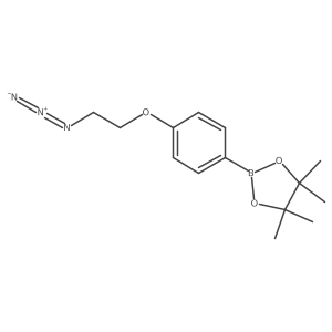 N(=[N+]=[N-])Ccoc1=CC=C(C=C1)B1OC(C(O1)(C)C)(C)C Structure
